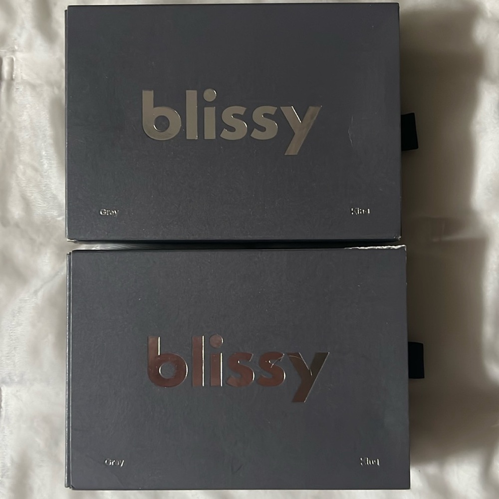 Blissy Grey Silk Pillowcases